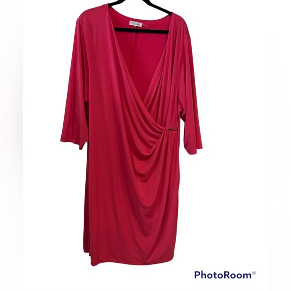 Calvin Klein Dresses & Skirts - NWOT-Calvin Klein Faux wrap dress-never worn